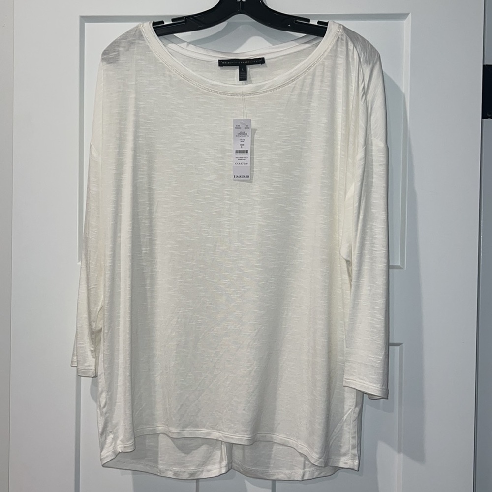 WHBM Drop Shoulder Tee